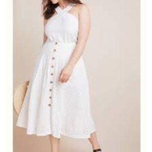 Anthropologie Maeve eyelet skirt 8